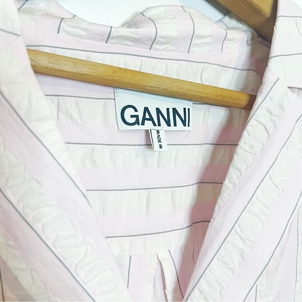 Ganni | Cotton Seersucker Shirt - Picture 8 of 9